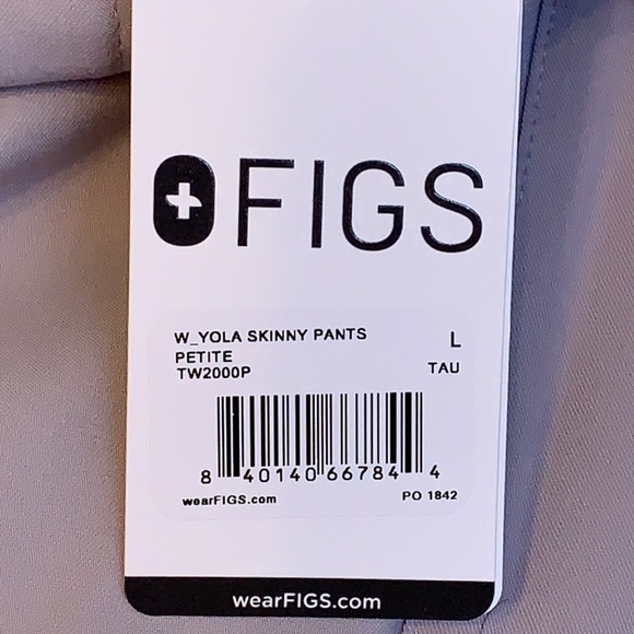 Figs Slate Yola Skinny scrub pants Petite Large - Picture 6 of 12